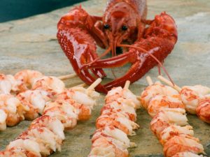 Crayfish tails skewers (MAP)