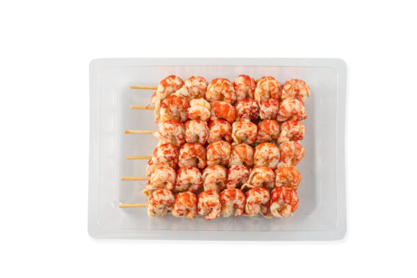 Crayfish tails skewers