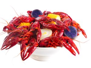Whole Crawfish Cooked